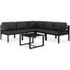 Image de Vidaxl - Salon De Jardin 6 Pcs Avec Coussins Aluminium Anthracite