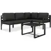 Image de Vidaxl - Salon De Jardin 5 Pcs Avec Coussins Aluminium Anthracite