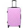 Image de vidaXL Ensemble de trolleys à coque dure 3 pcs. Rose ABS