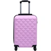 Image de vidaXL Trolley à coque dure rose ABS