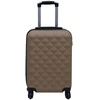 Image de vidaXL Trolley à coque dure brun ABS