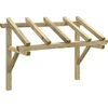 Image de vidaXL Auvent de porte 150x100x100 cm pin massif