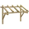 Image de Auvent De Porte 150x100x100 Cm Bois De Pin Solide