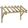 Image de Marquise De Porte 200x100x100 Cm En Pin Massif Vidaxl