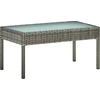 Image de vidaXL Ensemble salon de jardin 4 pièces avec coussins Poly rotin gris