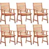 Image de Vidaxl - Chaises À Manger D'Extérieur Lot De 6 Acacia Massif