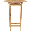 Image de vidaXL Table de jardin pliante Ø 60 cm bois massif teck