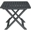 Image de vidaXL Ensemble Bistro 3 pièces Pliable Plastique Anthracite