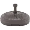 Image de vidaXL Pied de parasol sable/eau 20 L brun plastique rotin