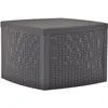 Image de Vidaxl - Table D'Appoint Mocha 54x54x36,5 Cm Plastique