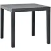 Image de Vidaxl - Table De Jardin Anthracite 78x78x72 Cm Plastique