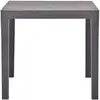 Image de Vidaxl - Table De Jardin Moka 78x78x72 Cm Plastique