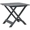 Image de Vidaxl - Table Pliable De Jardin Anthracite 79x72x70 Cm Plastique