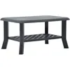 Image de Table Basse Anthracite 90x60x46 Cm Plastique Vidaxl