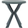 Image de vidaXL Table de bistrot verte Ø70 cm plastique