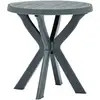 Image de Vidaxl - Table De Bistro Blanc Ø70 Cm Plastique