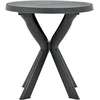 Image de vidaXL Table de bistrot anthracite Ø70 cm plastique