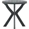 Image de Vidaxl Bistro Table Anthracite Ø70 Cm Plastic