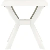 Image de vidaXL Table de bistrot blanche 70x70x72 cm plastique