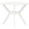 Image de Vidaxl Bistro Table White 70x70x72 Cm Plastic