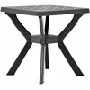 Image de Vidaxl - Table De Bistro Anthracite 70x70x72 Cm Plastique
