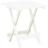 Image de Vidaxl Table Pliable De Jardin Blanc 45x43x50 Cm Plastique