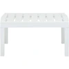Image de vidaXL Table de jardin blanche 78x55x38 cm plastique