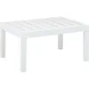 Image de Vidaxl - Table De Jardin Blanc 78x55x38 Cm Plastique