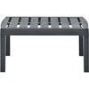Image de vidaXL Table de jardin anthracite 78x55x38 cm plastique