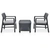 Image de vidaXL Ensemble de salon de jardin 3 pièces plastique anthracite