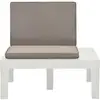 Image de Vidaxl - Chaise De Salon De Jardin Avec Coussin Plastique Blanc