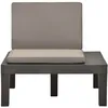 Image de Vidaxl - Chaise De Salon De Jardin Avec Coussin Plastique Anthracite