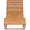 Image de Chaise longue à bascule en teck massif