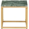 Image de vidaXL Table basse verte 40×40×35 cm Pierre véritable imitation marbre