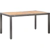 Image de salon de jardin 7 pièces avec coussins Poly Rattan Grey