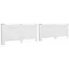Image de Cache-radiateurs 2 Pcs Blanc 152x19x81,5 Cm Mdf