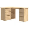Image de vidaXL Bureau d'angle Chêne Sonoma 145x100x76 cm Bois composite
