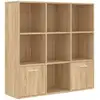 Image de Bibliothèque Chêne Sonoma 98x30x98 Cm Bois D'Ingénierie Vidaxl