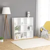 Image de Bibliothèque Blanc 98x30x98 Cm Aggloméré