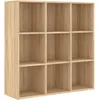 Image de Bibliothèque Chêne Sonoma 98x30x98 Cm Aggloméré