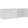 Image de vidaXL Armoire TV Blanc 120x34x37 cm Bois composite