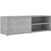 Image de vidaXL Armoire TV gris béton 120x34x37 cm Bois composite