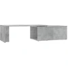 Image de vidaXL Table basse gris béton 150x50x35 cm Bois composite