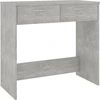 Image de vidaXL Bureau gris béton 80x40x75 cm Bois composite