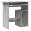 Image de vidaXL Bureau gris béton 80x45x74 cm Bois composite