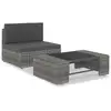 Image de Vidaxl - Salon De Jardin 2 Pcs Résine Tressée Gris