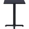 Image de vidaXL Table de jardin noire 60x60x75 cm