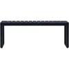 Image de vidaXL Banc de jardin 120,5 cm Plateau PS Noir