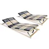 Image de Sommiers À Lattes Sans Matelas 2 Pcs Avec 42 Lattes 70x200 Cm Vidaxl
