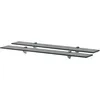 Image de Vidaxl Floating Shelves 2 Pcs Glass 80x10 Cm 8 Mm (243767x2)